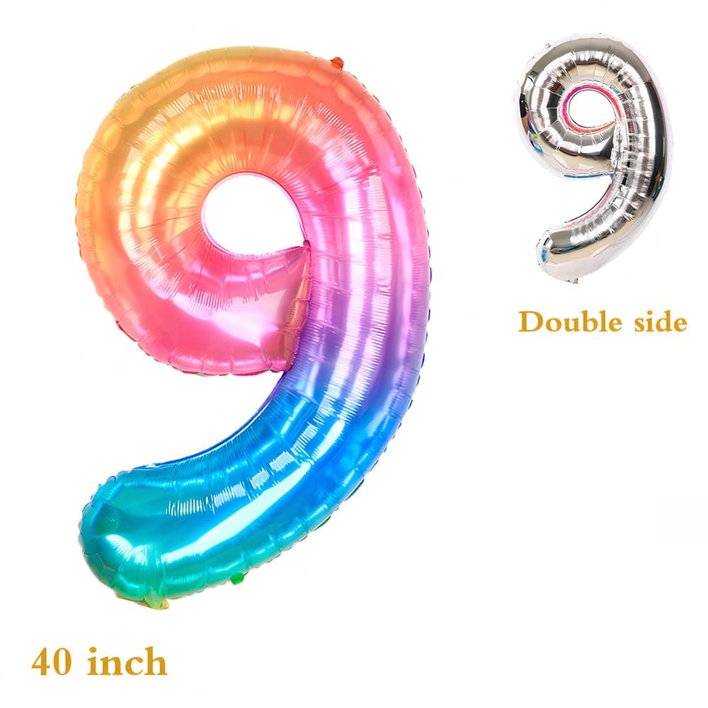 Foil Globo Número 5 Azul 40" (101cm), Inflable Helio o aire, Gigante Numeros 0-9, 10-19, 20-29, 30-100, Grande Globos Decoración para La Boda Aniversario y Cumpleaños Fiestas — view 385