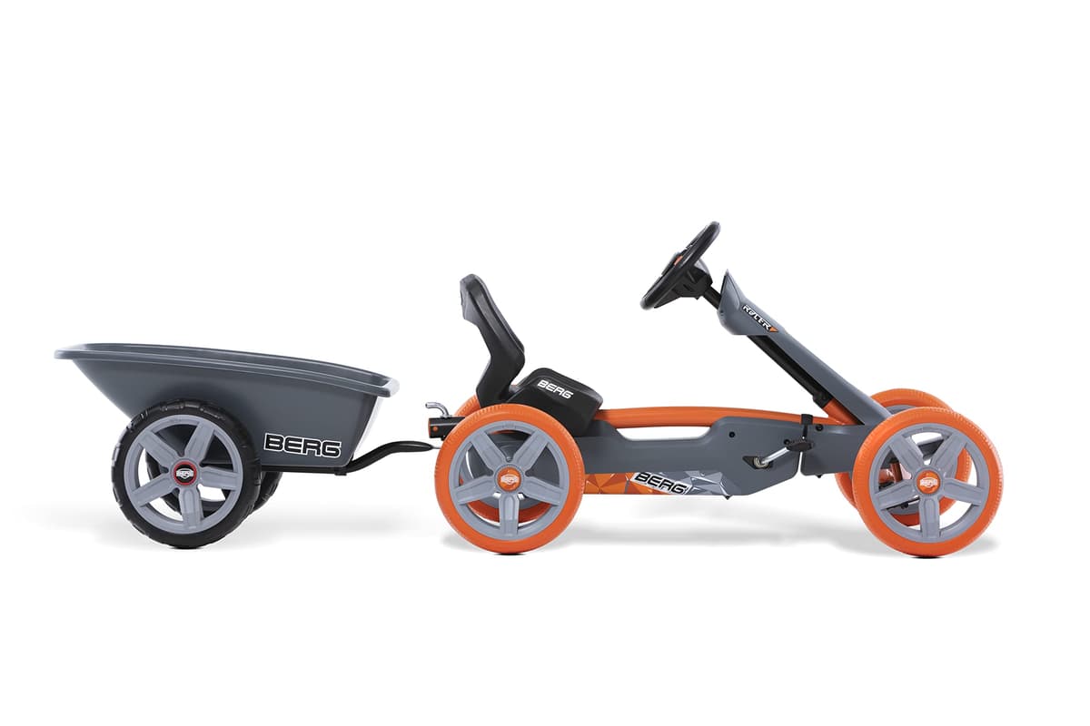 BERG Trailer M for Reppy Go-Kart with Towing Hitch Grey — view 3