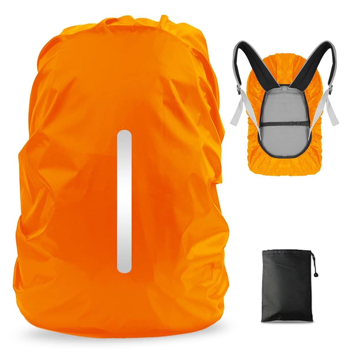 LAMA 2pcs Funda Impermeable para la Lluvia para Mochila, Protector Reflectante a Prueba de Lluvia para Antipolvo y Antirrobo S 18L-25L — view 10