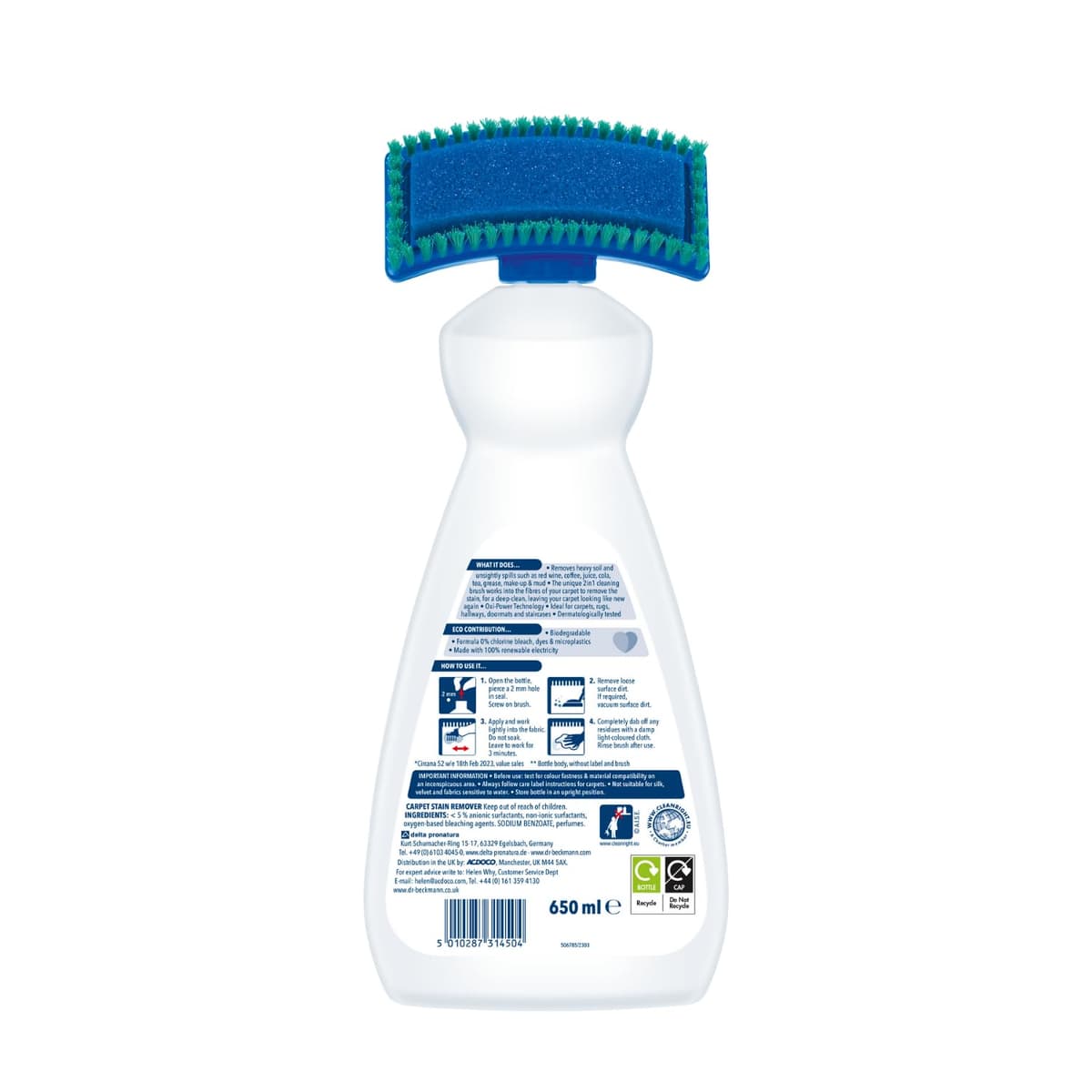 Dr. Beckmann Carpet Stain Remover | Works in 3 mins | 650 ml — view 2