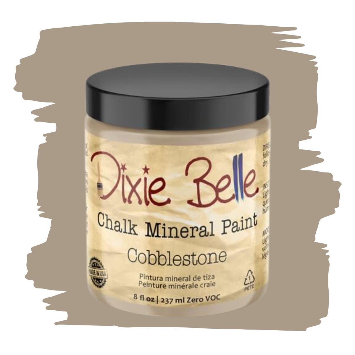 Dixie Belle Paint Company Chalk Finish Furniture Paint - Caviar (32oz) - Matte Black Chic Chalk Mineral DIY Furniture Paint — view 86