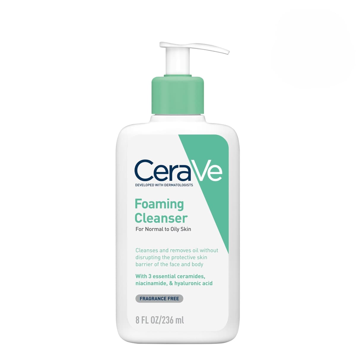 CeraVe Foaming Cleanser for Normal to Oily Skin with Niacinamide and 3 Essential Ceramides