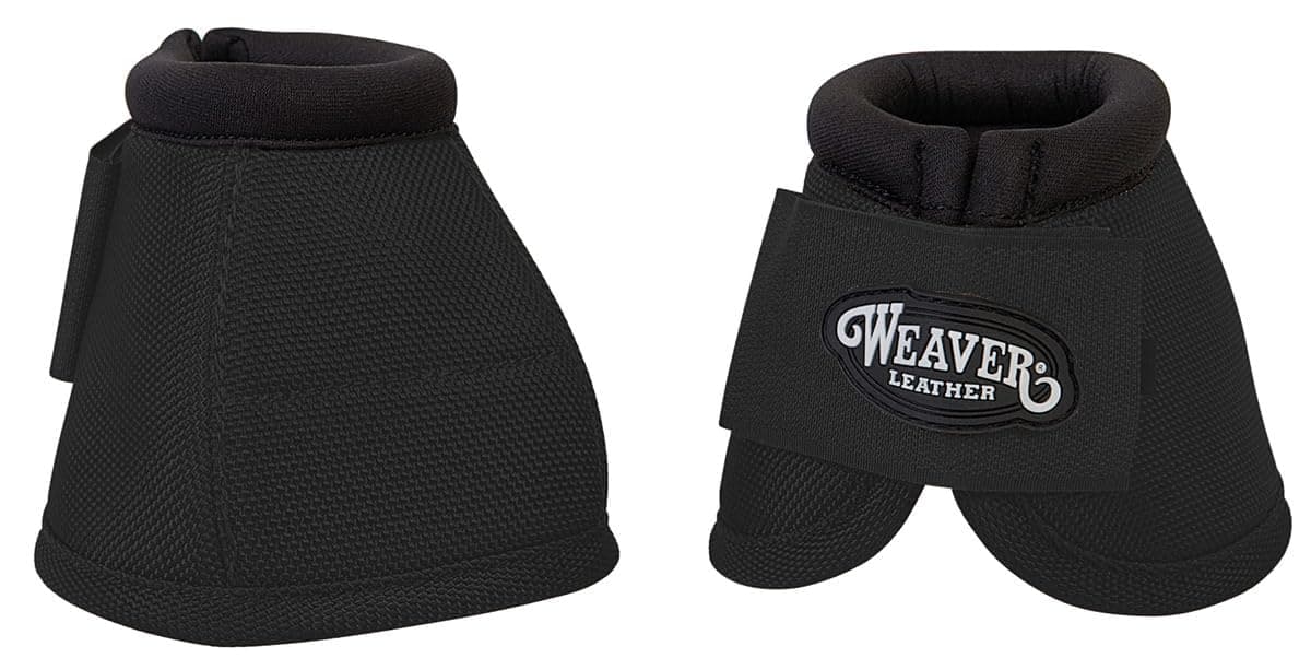 Weaver Leather Ballistic No-Turn Bell Boots Black, Large — view 5