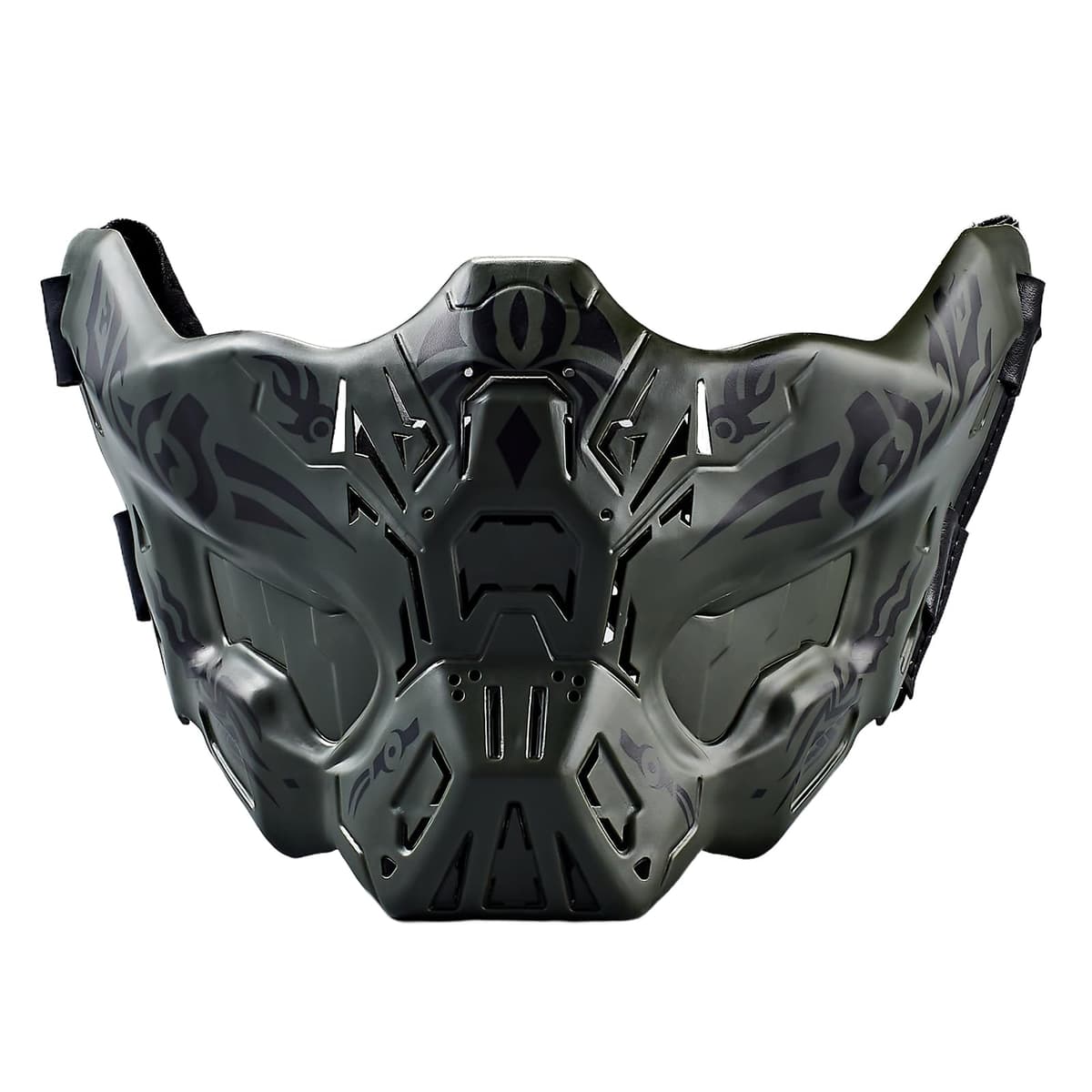 Lishuyeh Máscara de media cara para airsoft, máscara de protección táctica creativa, máscara de paintball, antiempañamiento para Halloween, cosplay, accesorios de película, paintball, CS, caza