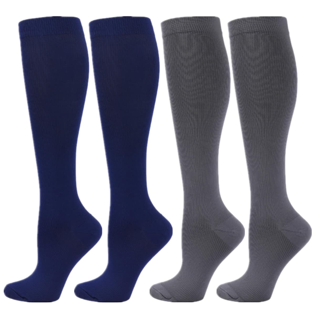 Compression Socks for Women Men, 2/3/4/6 Pairs 20-25mmHg Knee High Socks Compression Stockings for Sport, Athletic, Edema, Diabetic, Varicose Veins, Travel, Pregnancy, Nursing — view 26