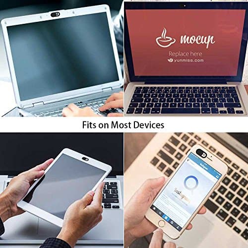 Webcam Cover 0.03in Ultra Thin (3 Packs), iRush Web Camera Cover for Laptop, Desktop, PC, Macboook Pro, iMac, Mac mini, Computer, Smartphone, Protect Your Privacy and Security, Strong Adhesive — view 5