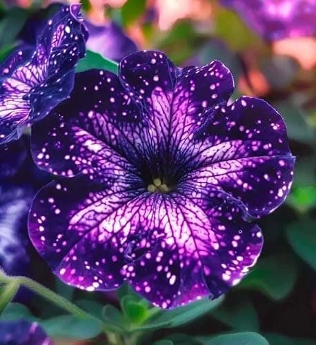 Night Sky Petunia Seeds - Multi-Color Galaxy Mix, 500+ Dwarf Wave Variety | Rare Non-GMO Heirloom Flower Seeds for Home Garden | Attracts Butterflies & Bees — view 3