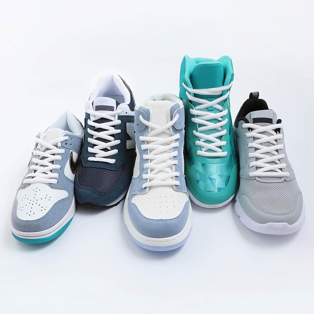 VSUDO Cordones de Zapatos Deportivos Ovalados para Zapatillas, Cordones para Zapatillas de Baloncesto, Cordones Zapatos Deportivas, Deportivas Zapatos Cordones para Hombre o Mujer — view 5