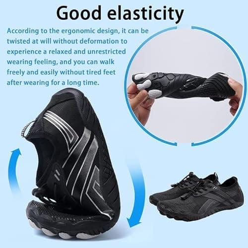 Water Shoes for Women Mens Barefoot Shoes Quick Dry Aqua Outdoor Sports for Swim Pool Beach Surf Walk Water Yoga River Lake Hiking Kayaking — view 4