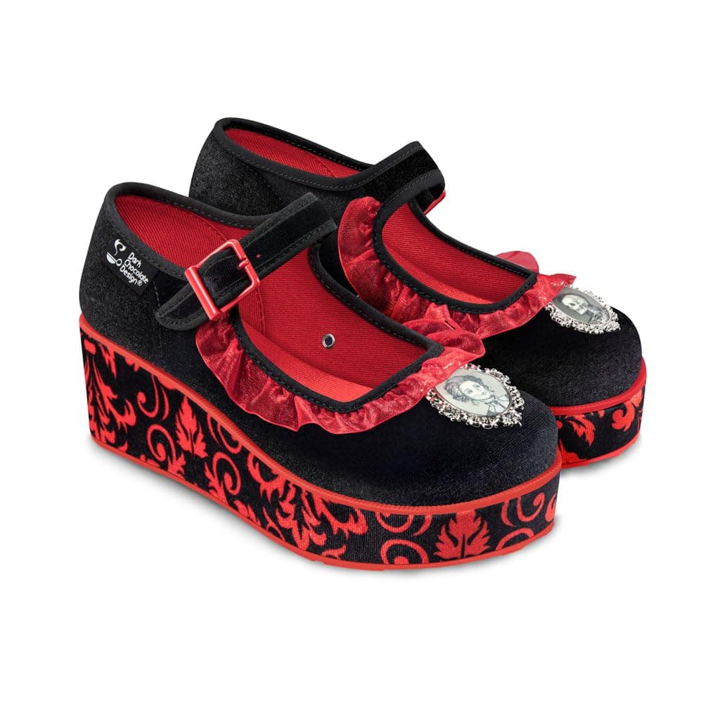 Hot Chocolate Design Chocolaticas Funky Canvas Women's Mary Jane Flat Shoes — view 125