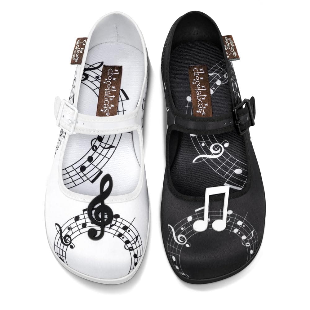 Hot Chocolate Design Chocolaticas Funky Canvas Women's Mary Jane Flat Shoes — view 25
