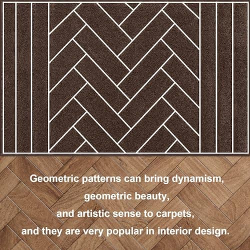 hicorfe Indoor Entryway Doormat,24"x59" Front Back Door Mat,Non Slip Runner Carpet,Absorbent Resist Dirt Entrance Doormat Inside Floor Mats for Entryway Washable(Camel) — view 3