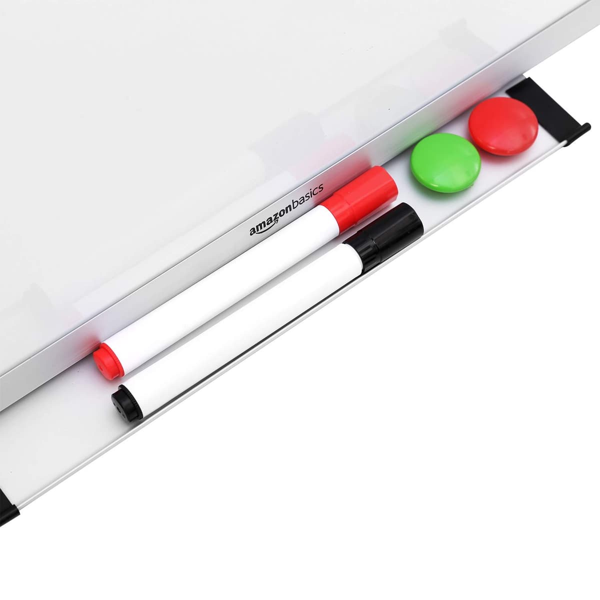 Amazon Basics Pizarra blanca magnética con bandeja para rotuladores y marco de aluminio, 240 cm x 120 cm — view 7