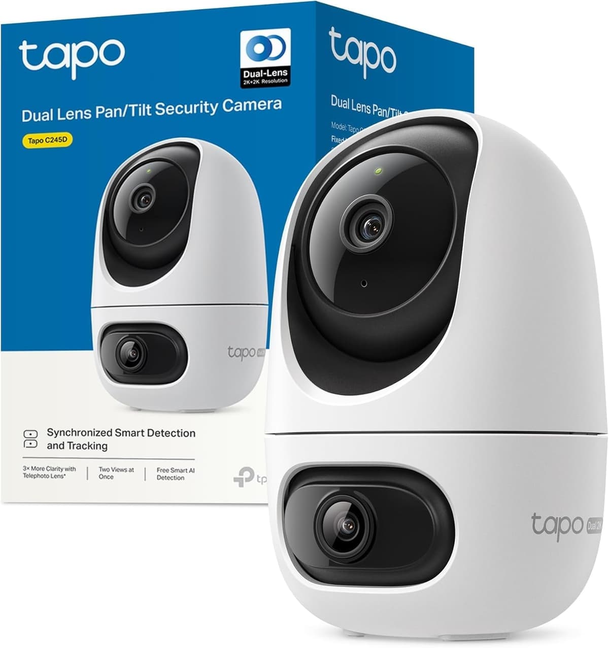Tapo C230 - IA Cámara Vigilancia 360°, 3K 5MP, Alarma Sonora/Luz, Visión Nocturna, Audio Bidireccional, AI Detección Movimiento, Control Google/Alexa, Tarjeta SD hasta 512G, Fácil configuración — view 8