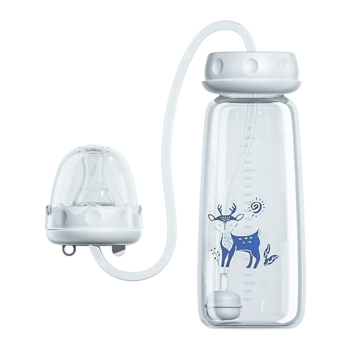 Hand Free with Milk Bottle - Anti-Colic Feeding Bottle, Adjustable Fast Flow Milk Bottles for Boys Girls Indoor Outdoor Home Bedroom Living Room Hotel — view 10