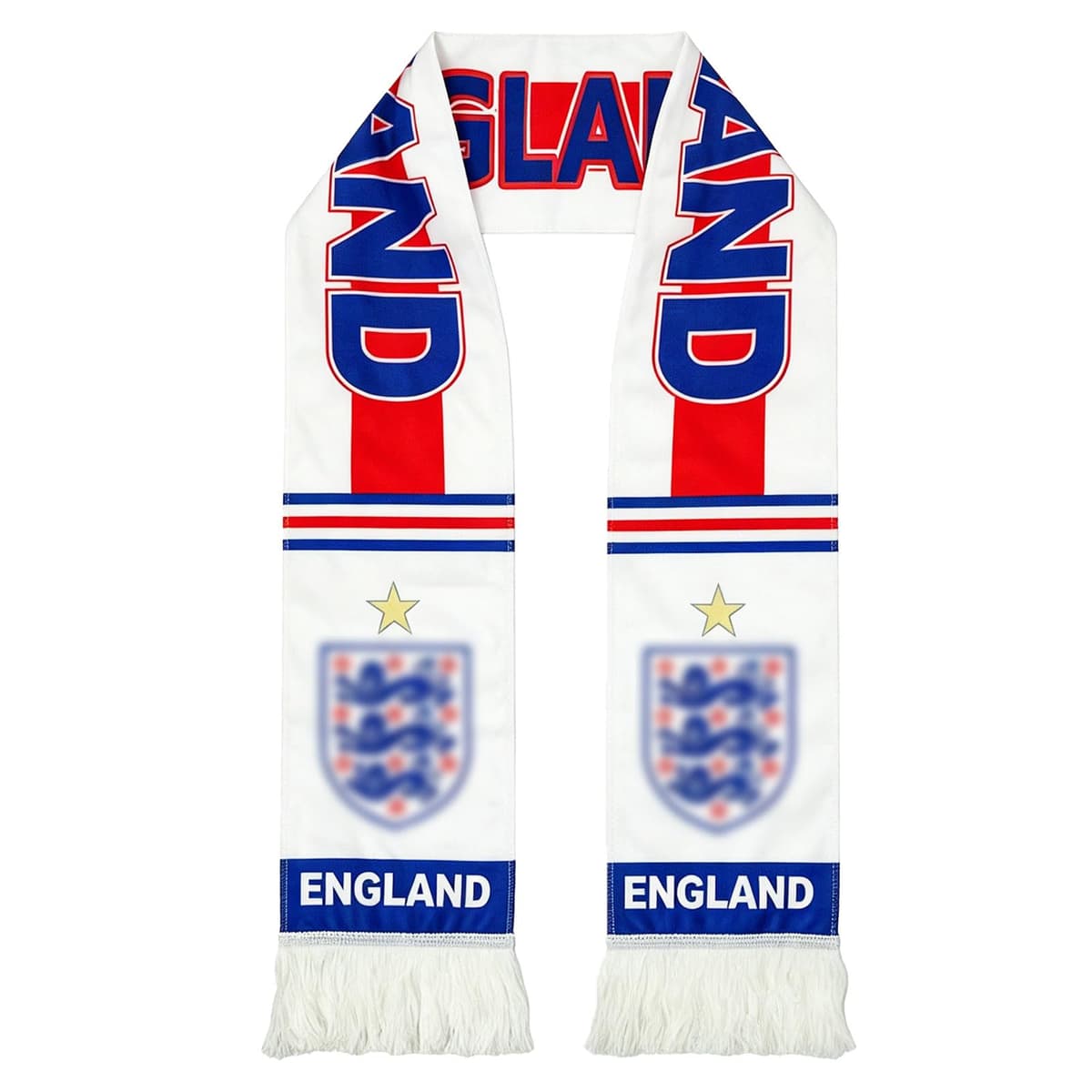 England World Football Cup 2026 Scarf, Red White Blue National Colours England Supporters Scarf for Men Women, World Football Cup Fans Gear for Tournaments Match Day Pub Viewing Sports Events