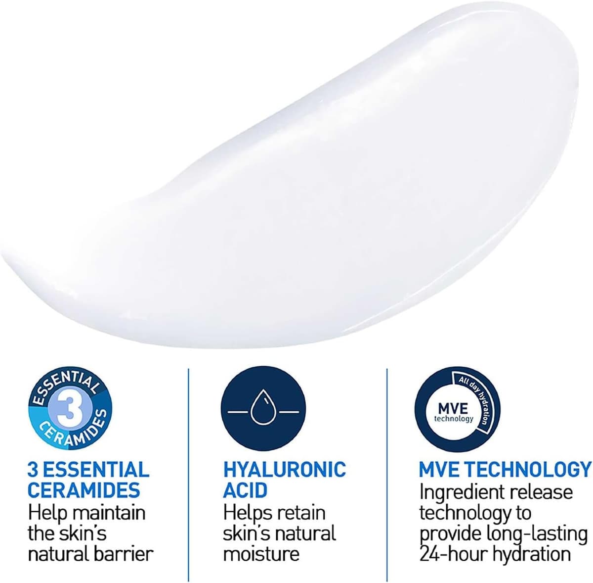 CeraVe Moisturising Lotion, for normal to very dry skin, Enriched with 3 Essential Ceramides, Hyaluronic Acid and MVe technol — view 2