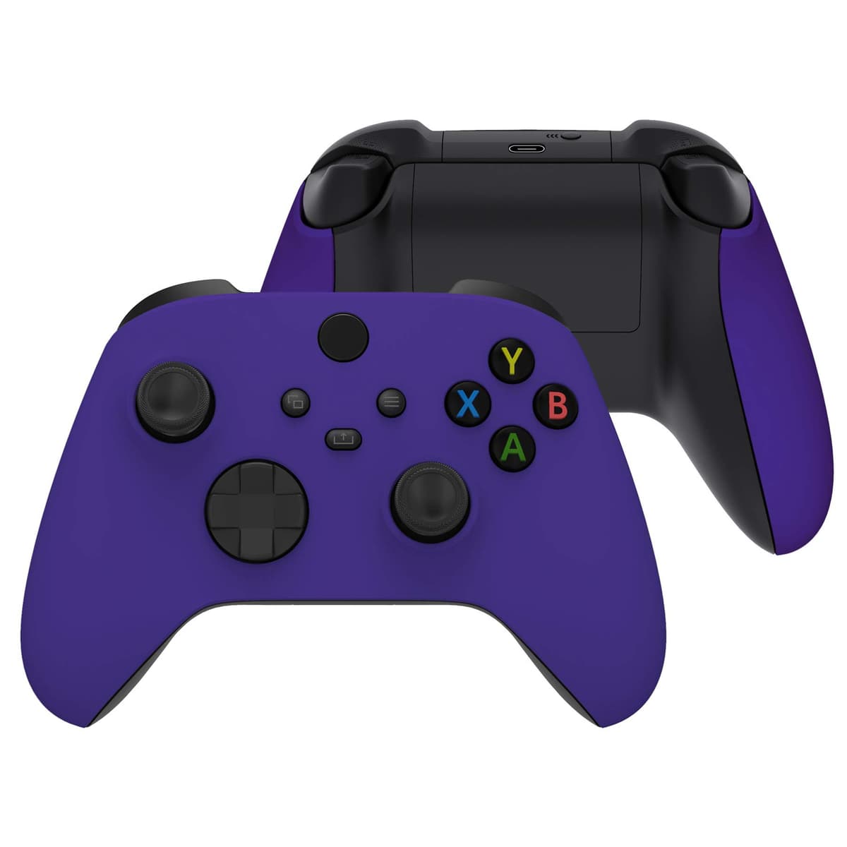eXtremeRate Carcasa Delantera y Grip para Xbox Series X/S Mando - Cubierta Frontal Protectora de Agarre Empuñadura para Xbox Series S X Controlador - No Incluye Mando (Naranja) — view 14