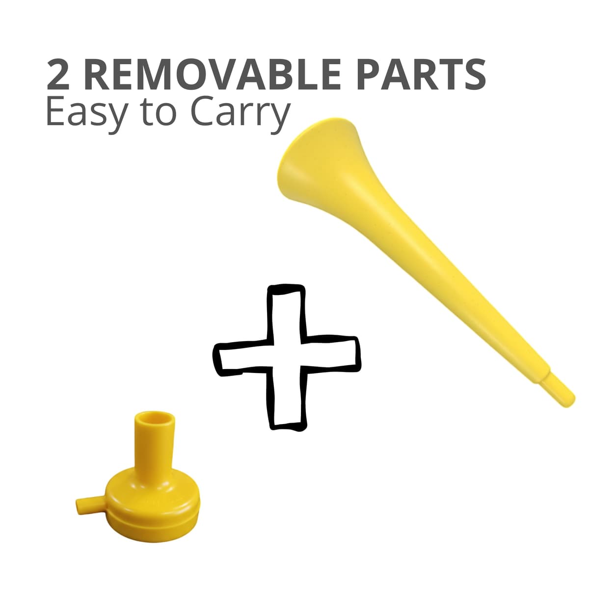 Pack 3 Vuvuzelas de Plástico Resistente. Trompetas de Animación para Fútbol, Eventos Deportivos y Fiestas. Bocina Ruido Extremo 120 DB. Cotillón para Aficionados — view 5