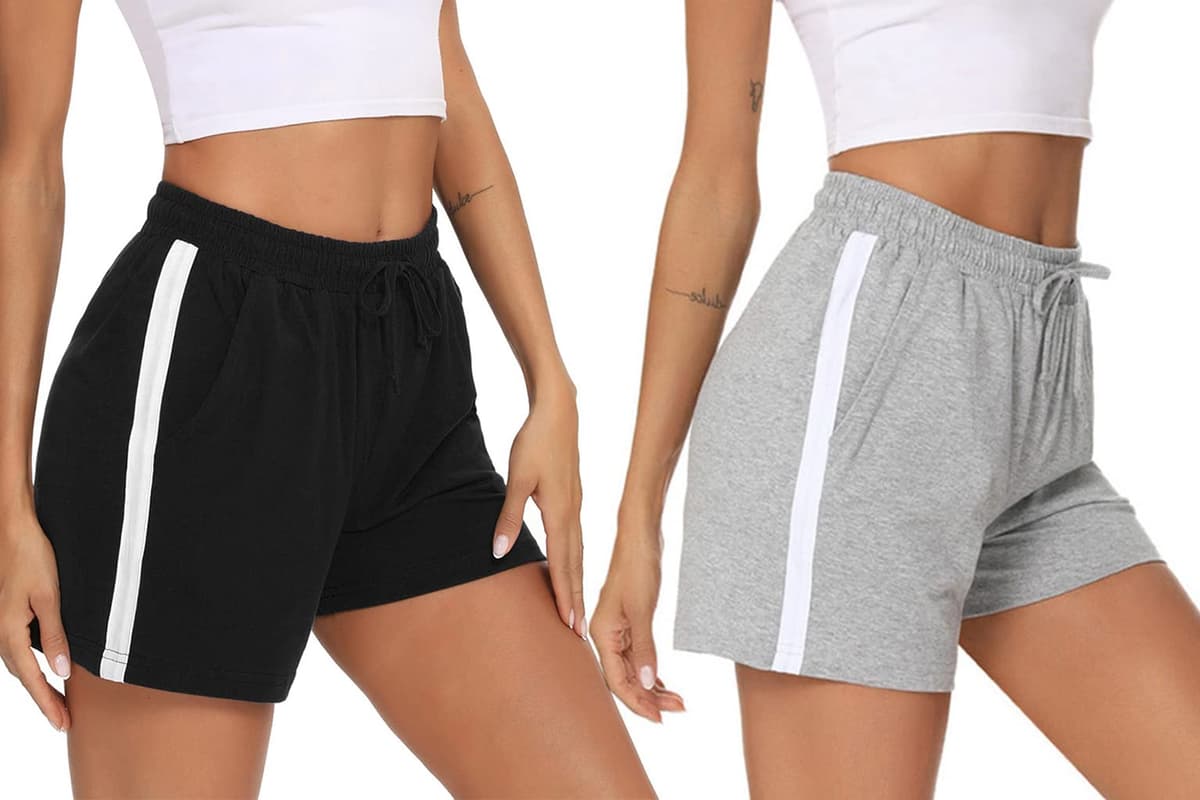 Litherday Shorts Mujer Verano Algodón Pantalones Cortos Deportivos con Cordón y Bolsillos Ropa Deportiva Mujer para Yoga Fitness Jogging Casa — view 8