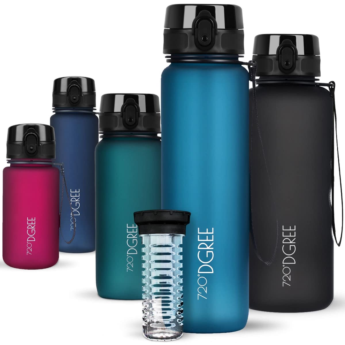 720°DGREE Botella de agua uberBottle – 1,5 litros, 1500ml | Novedosa botella deportiva | Sin BPA | Ideal para niños, fitness, deportes, fútbol, guardería, escuela, pequeños, antigoteo — view 53