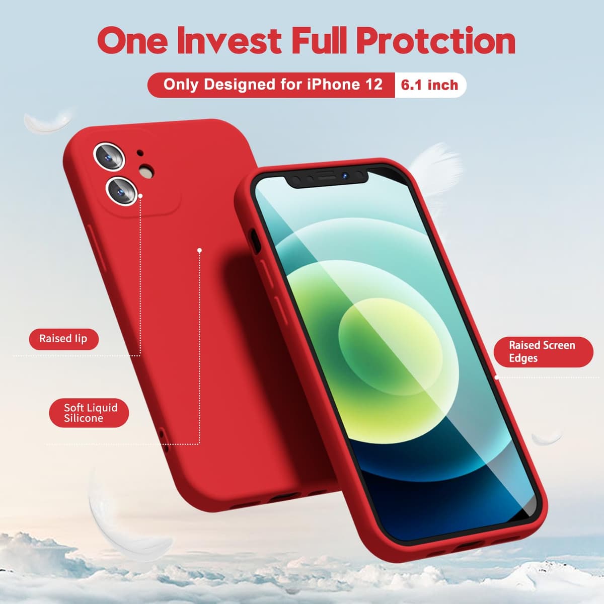 oakxco for iPhone 17 Pro Max Phone Case Liquid Silicone, Cute Thin Slim Grip Soft Rubber Gel for Women Men, Smooth Matte TPU Plain Solid Color Girly Simple Case with Camera Cover, Light Pink — view 823