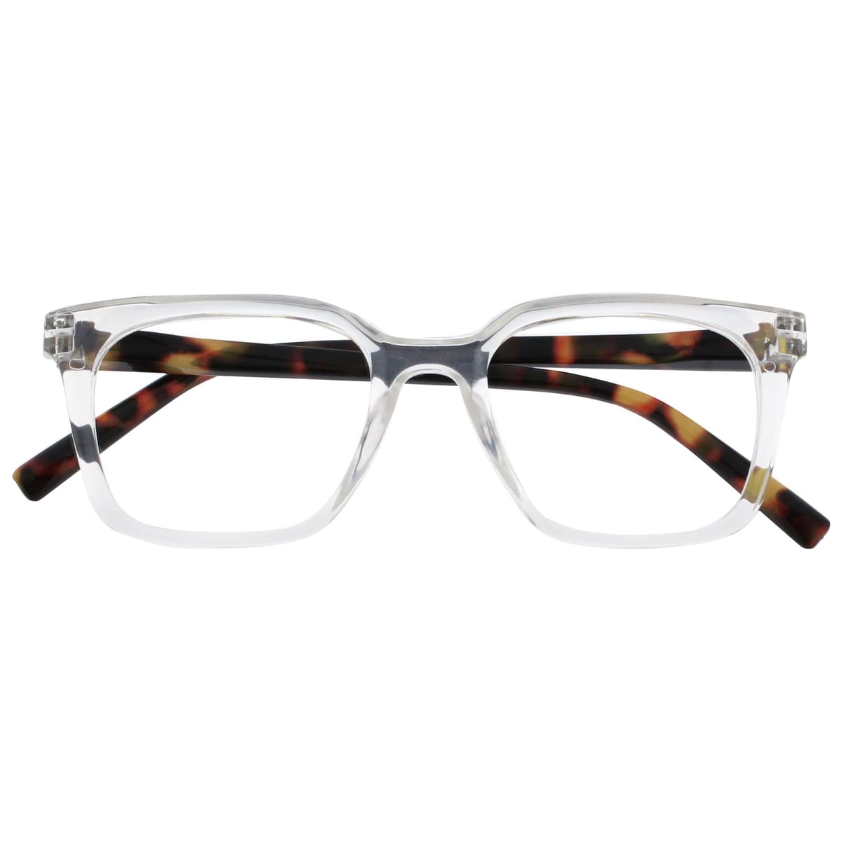 OPULIZE KOI Reading Glasses - Elegant Wide Rectangular Frame - Optimum Vision - Men Women - Spring Hinges, 1 Pack - Aqua — view 25