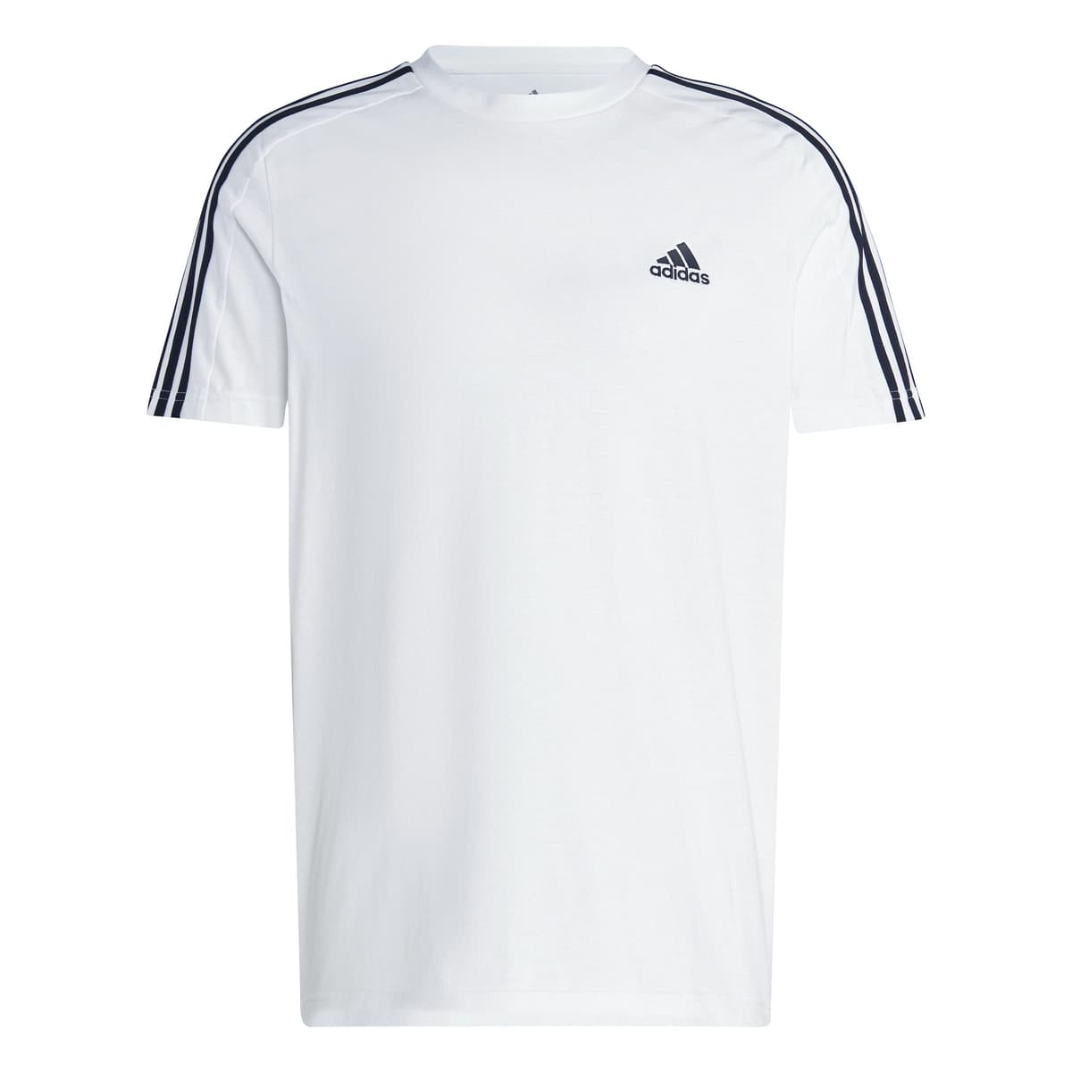 adidas Essentials Single Jersey 3-Stripes tee Camiseta de Manga Corta Hombre (Pack de 1) — view 2