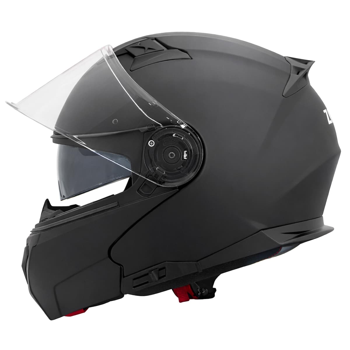 Zorax ZOR-729 Flip Up Helmet With Double Visor Motorbike Ece 2206 Approved - Matt Black M(57-58cm) — view 4