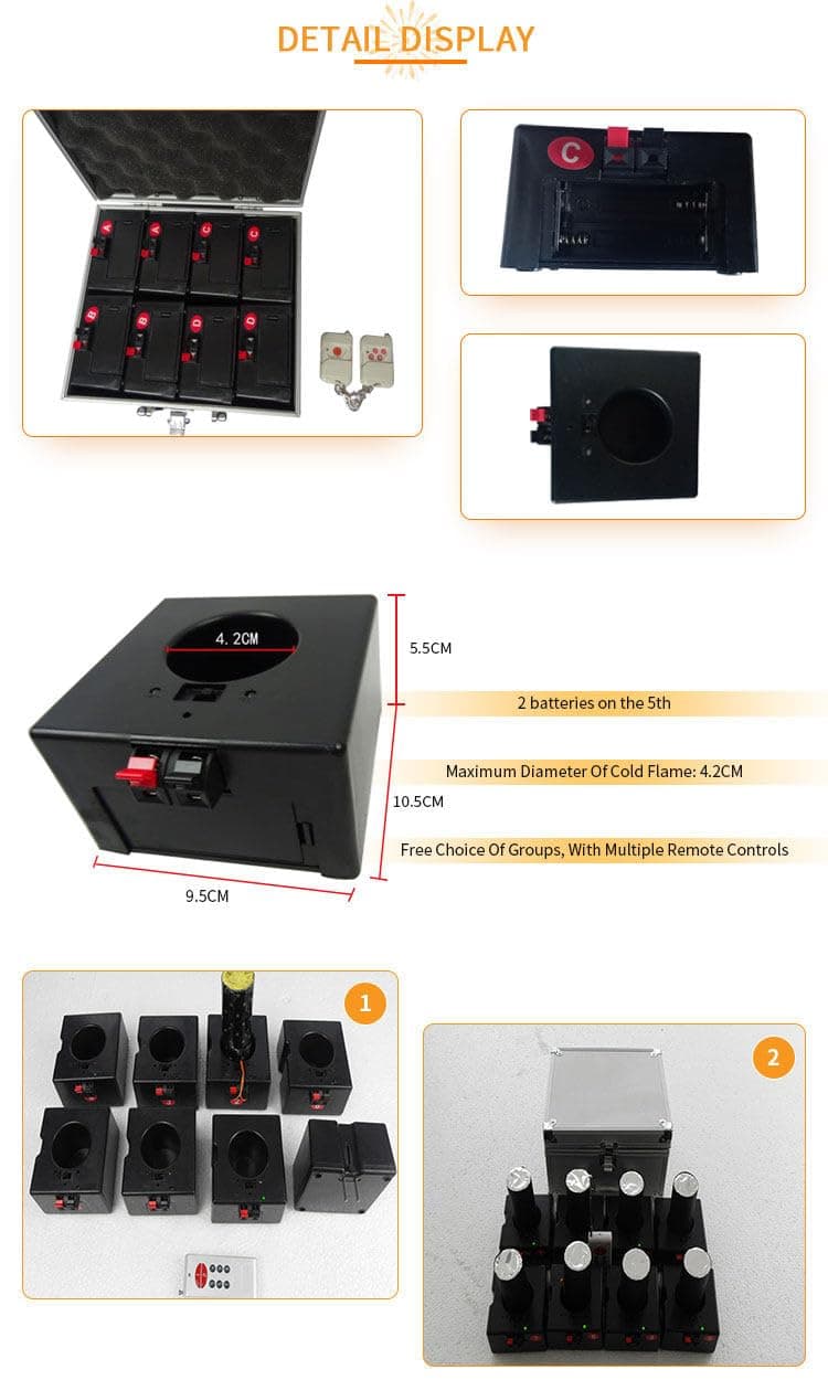 Wasd3Pods Encendedor de Fuegos Artificiales a Distancia – Seguro, Ecológico y Fácil de Usar para Adultos, Ideal para Fiestas y Eventos,10pcs — view 3