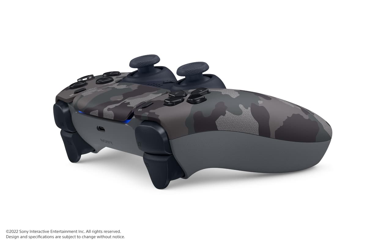 Sony Official PlayStation 5 - DualSense Wireless Controller - Gray Camouflage - US/LATAM (PS5) — view 2