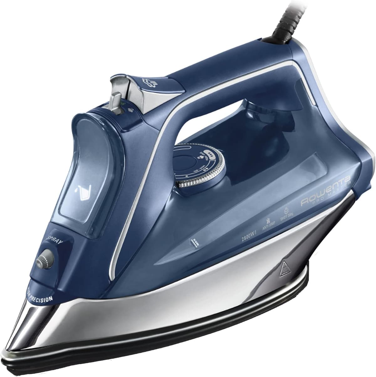 Rowenta Access Steam - Plancha vapor 2500 W, golpe 140 g/min y vapor continuo de 40g/min, suela Microsteam 300, punta precisa, sistema antical y protección antigoteo, azul, DW4301 — view 2