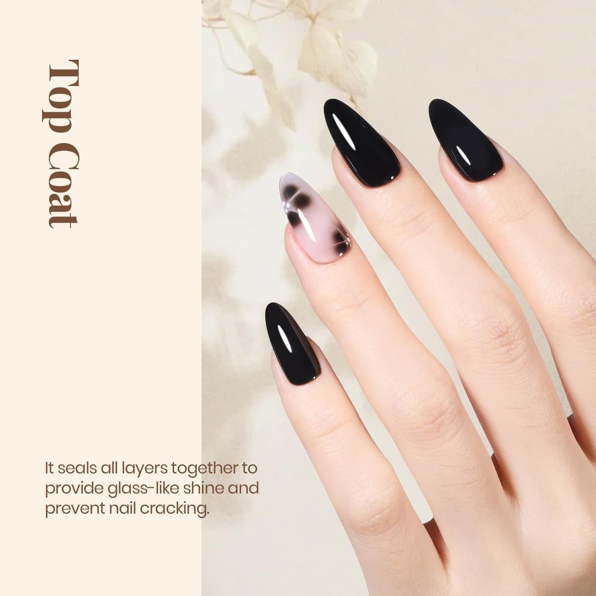 Beetles Gel Polish- 15ml No Wipe Top Coat High Gloss Shiny Long-Lasting Clear Soak Off U V Gel DIY Manicure and Nail Salon Home Gift for Her — view 4
