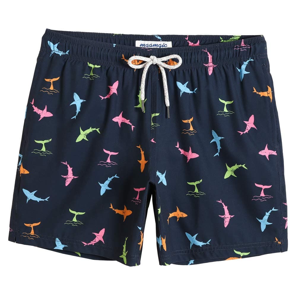 MaaMgic 7" Bañador Elastico Hombre de Natación Estiramiento de 4 vías Secado Rápido Interior de Malla Traje de Baño Deportivos 4-Way Stretch — view 22