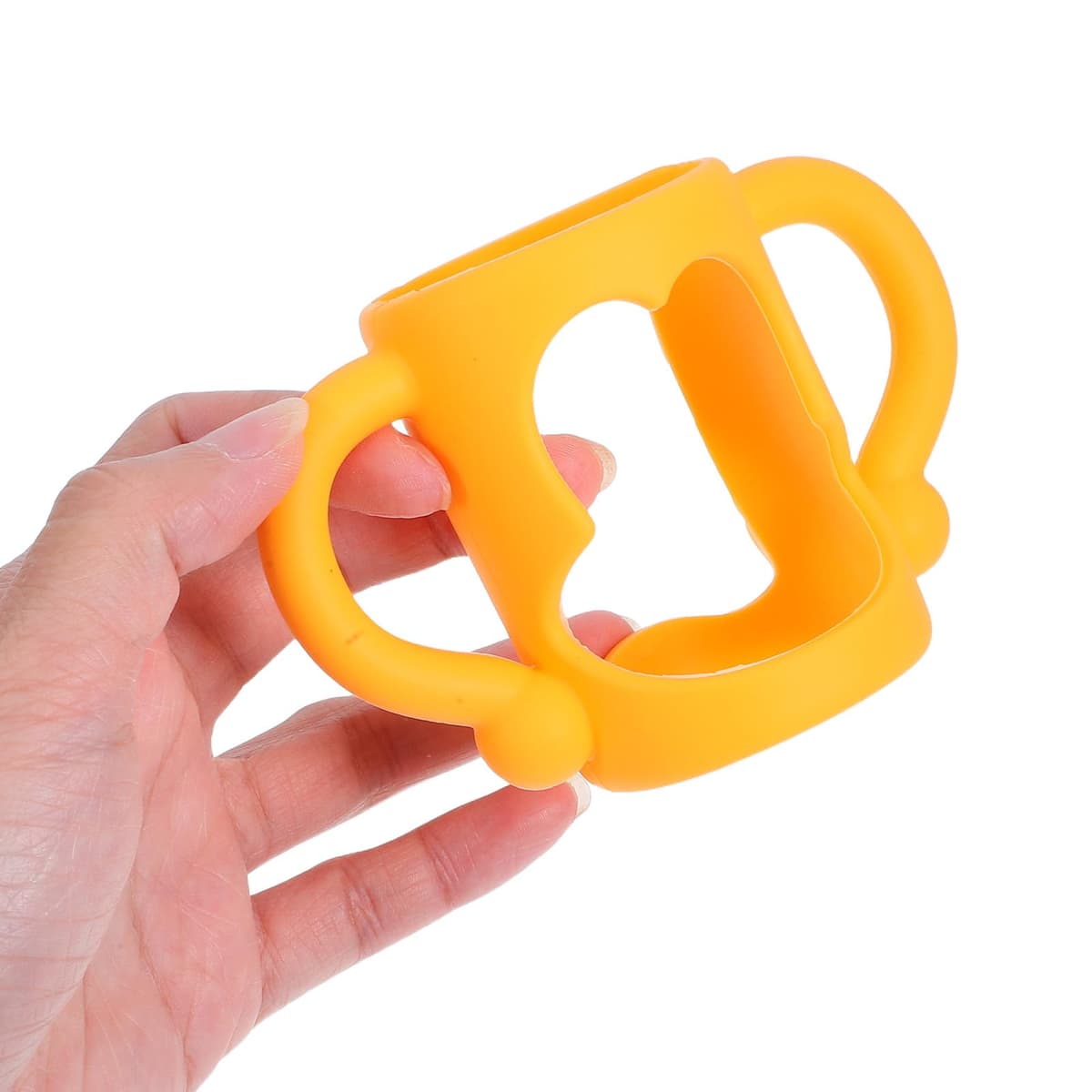 ULTECHNOVO 4 Pcs Universal Silicone Baby Bottle Handles, Multi-Functional Bottle Grips Trainer Soft Anti-Slip — view 5