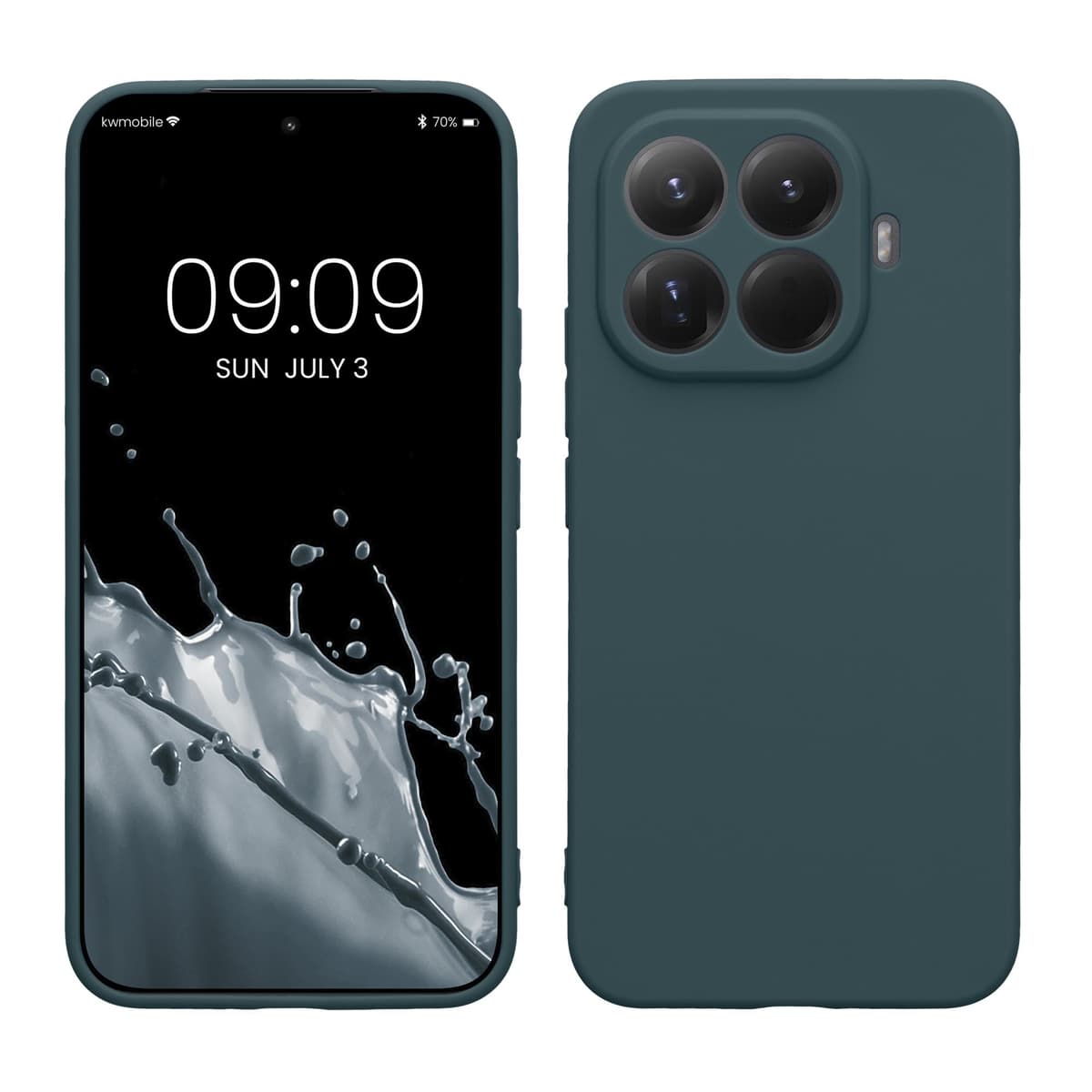 kwmobile Carcasa Compatible con Xiaomi Redmi Note 14 Pro 5G / Poco X7 Funda - Funda Ultrafina de TPU con Bordes elevados - Lavanda Metalizado — view 409