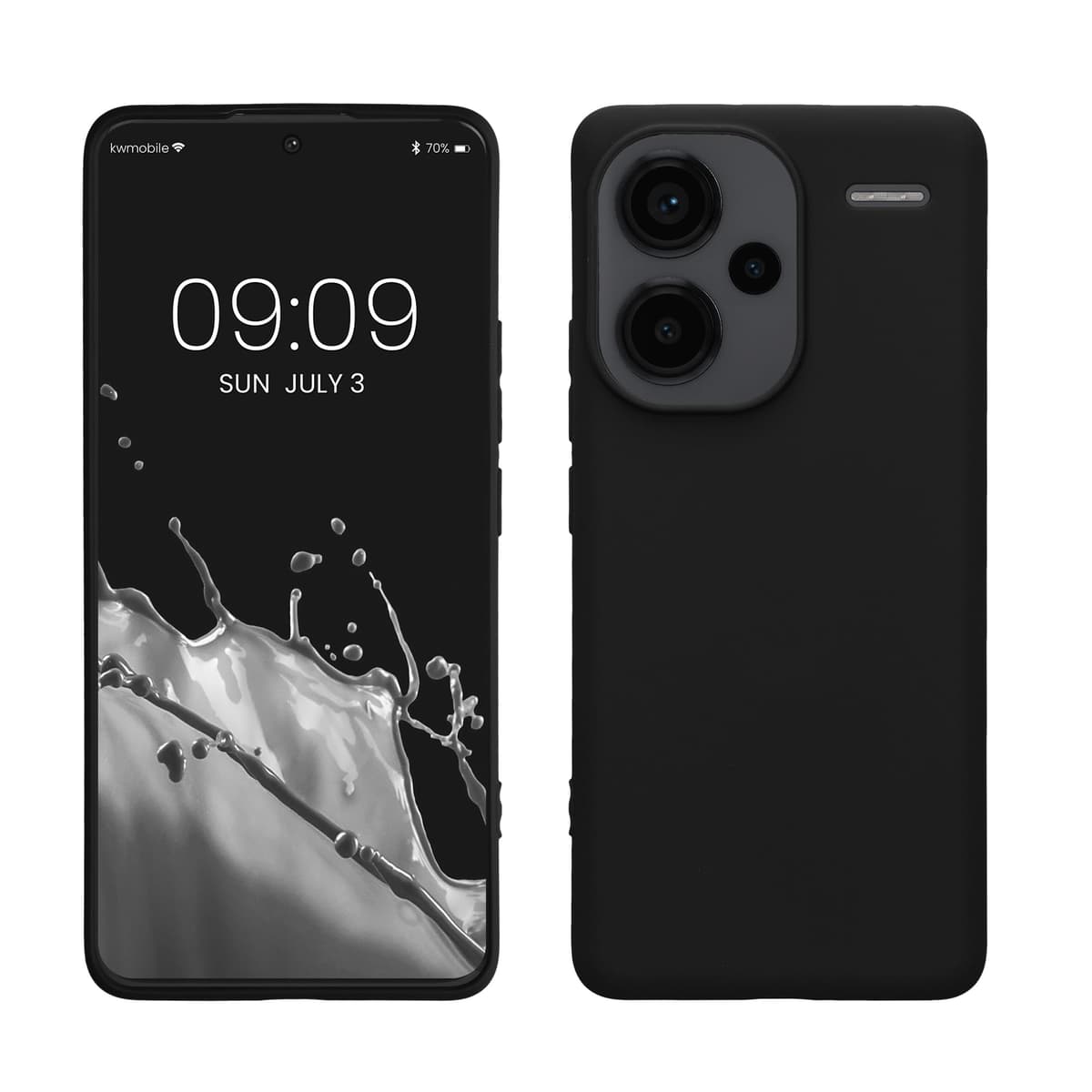 kwmobile Carcasa Compatible con Xiaomi Redmi Note 14 Pro 5G / Poco X7 Funda - Funda Ultrafina de TPU con Bordes elevados - Lavanda Metalizado — view 18