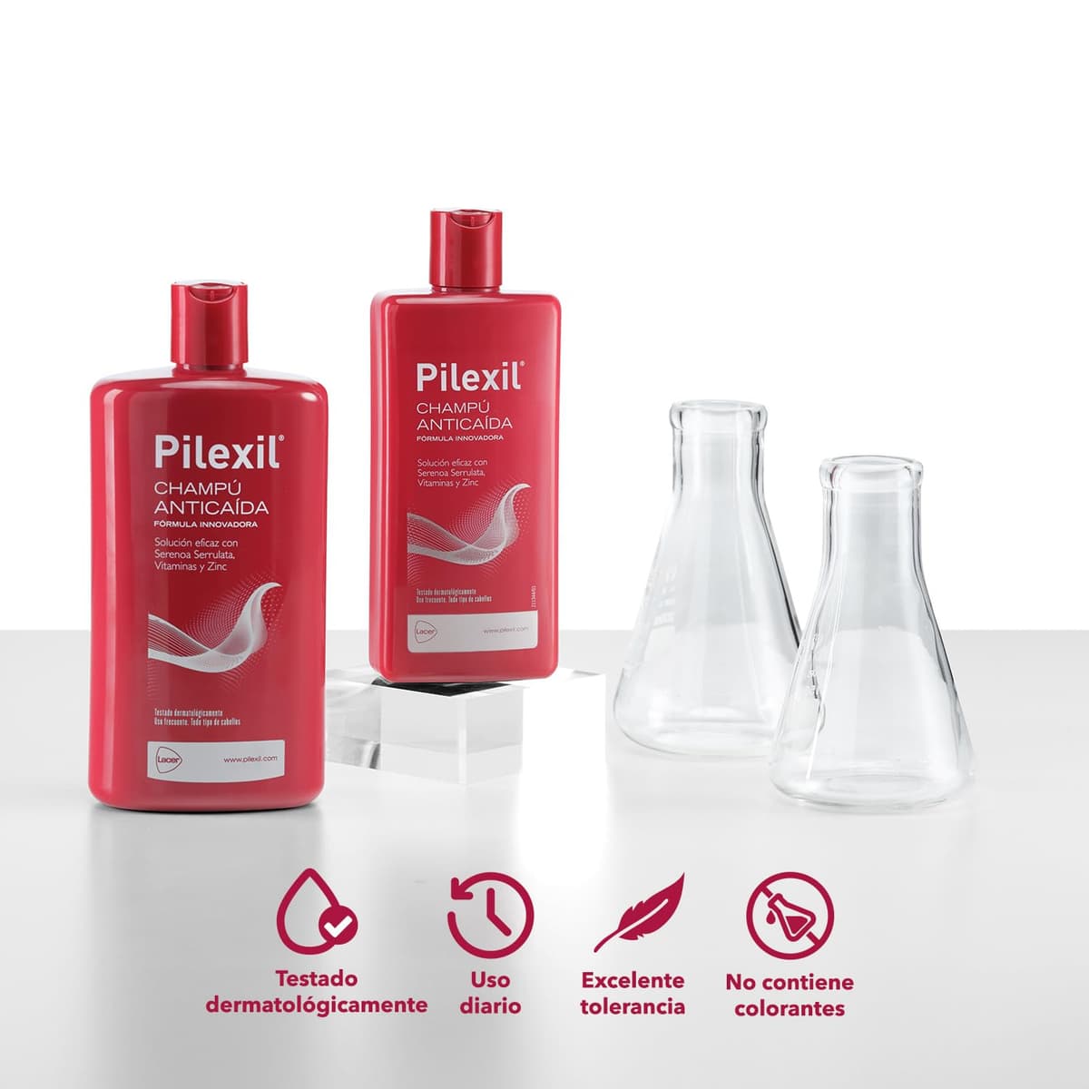 PILEXIL ANTICAIDA - Champú Anticaída 900 ml, Tratamiento de Uso Frecuente, Frena la Pérdida del Cabello, Normaliza su Ciclo, Gran Eficacia, para Hombres y Mujeres — view 4
