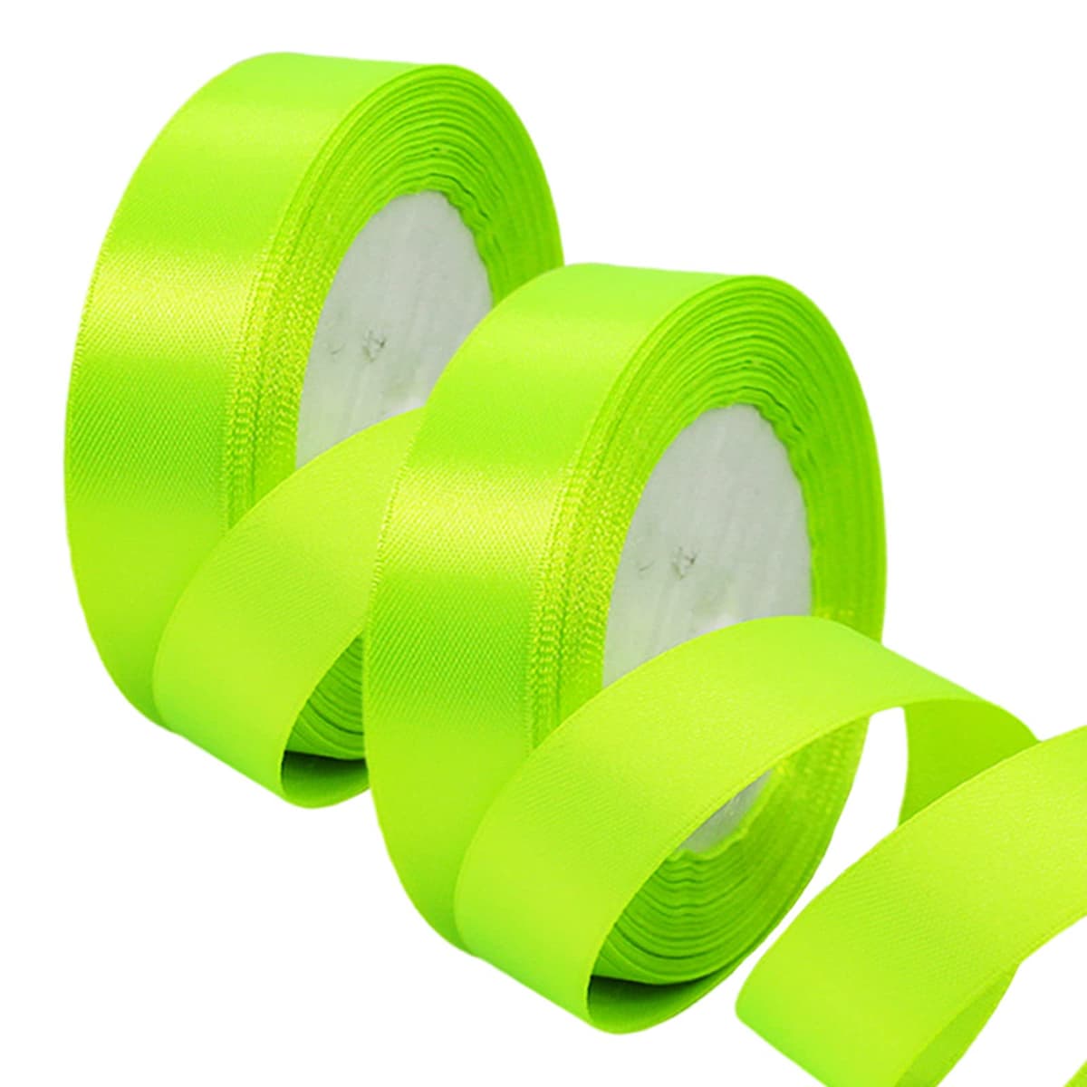 40mm Wide White Ribbon Thick Wedding Car Ribbon 22m, 1.5 inch Thick White Satin Ribbon for Gift Wrapping Wedding Car Christmas Birthday Cake Hair Bow Florist Bouquet Crafts Decorations — view 138