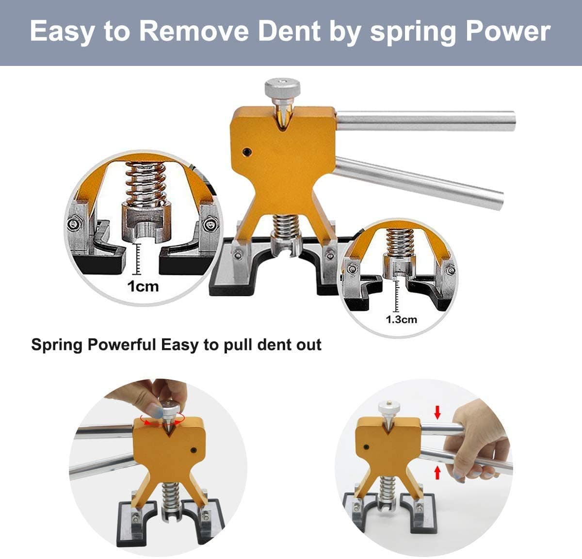 Dent Repair Kit Tools, Body Dent Remover Kit 39pcs Repair Hardware Dent Repair Tool Dent Repair Pen and Rubber Hammer — view 4