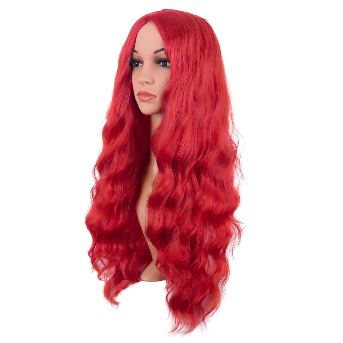 Mapofbeauty 32 Pulgadas/80cm de Luz Rubia Pelo Largo Rizado Ondulado Peluca Cosplay Peluca — view 80