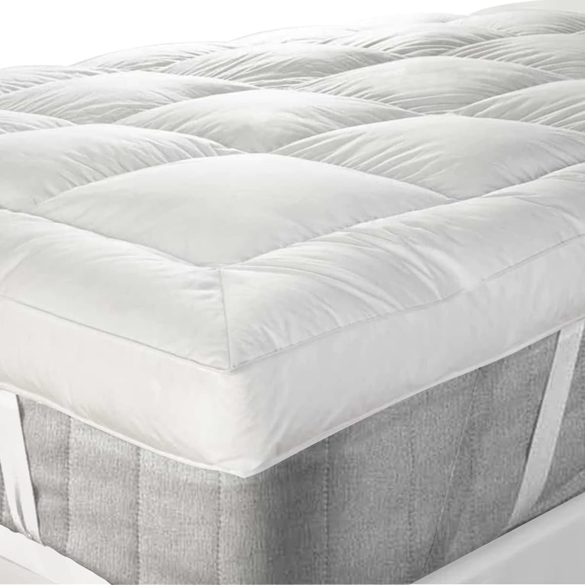 GMTEXTILE Thick Single Mattress Topper 5cm, Microfiber Single Bed Topper Single Bed Mattress Toppers Best Anti Allergenic (Single 90 X 190cm) — view 5