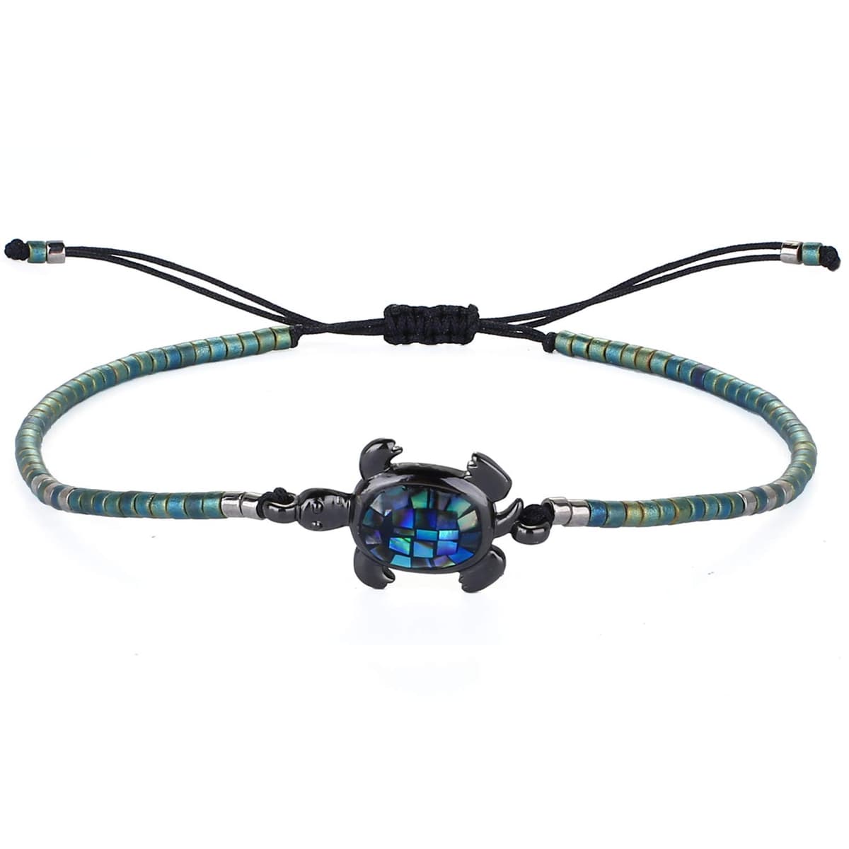 KELITCH Pulseras Amistad con Cuentas Concha Cristal Color Bohemio Pulsera Hecha A Mano Brazaletes Joyería para Mujer — view 14