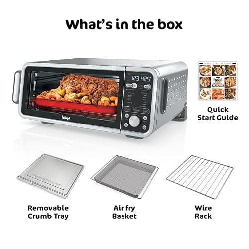 Ninja Foodi SP351 13 in 1 Air Fry Oven with Smart Thermometer, Silver — view 9