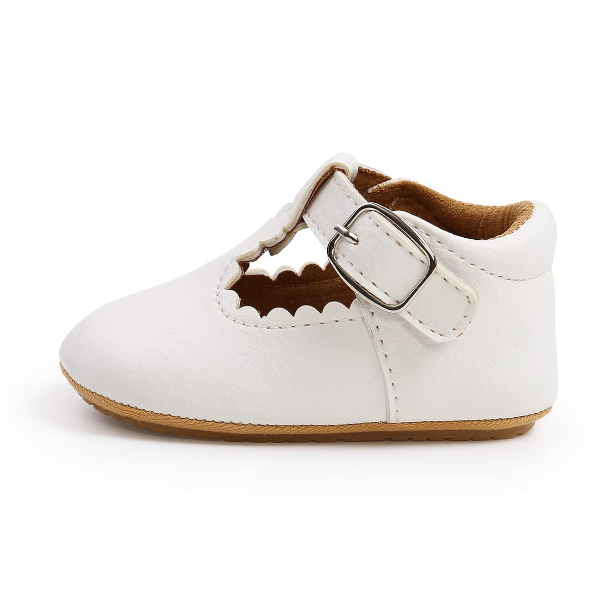 Baby Girls First Walking Shoes Mary Jane PU Leather Anti-Slip Princess Shoes Infant Baby Shoes — view 2