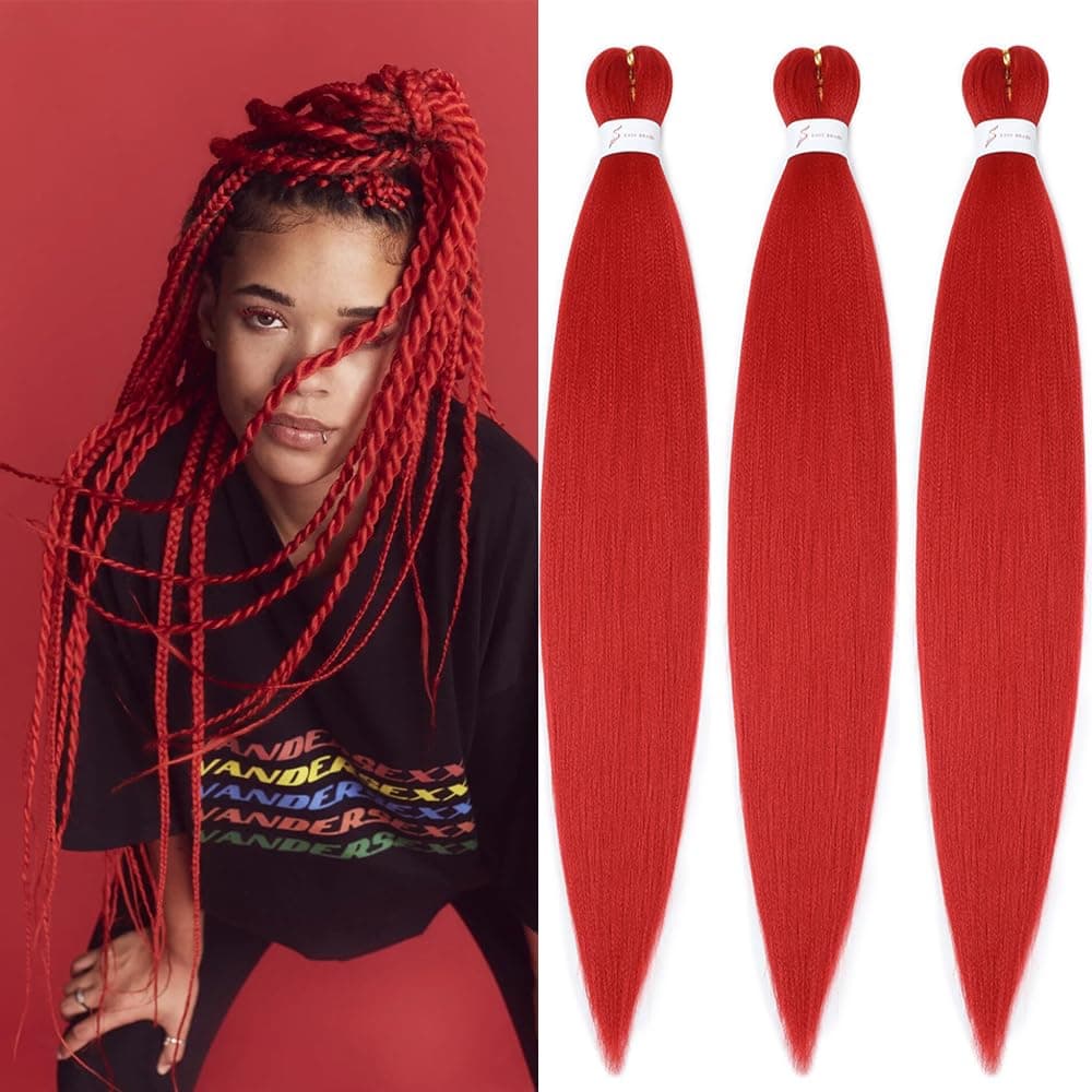 YDDM Capelli Per Treccine Africane Azul Extension Treccine Texture Yaki Easy Install per Principianti 26 Pollici 3 Pezzi Capelli Leggeri e Naturali per Box Braids, Twist e Crochet — view 19