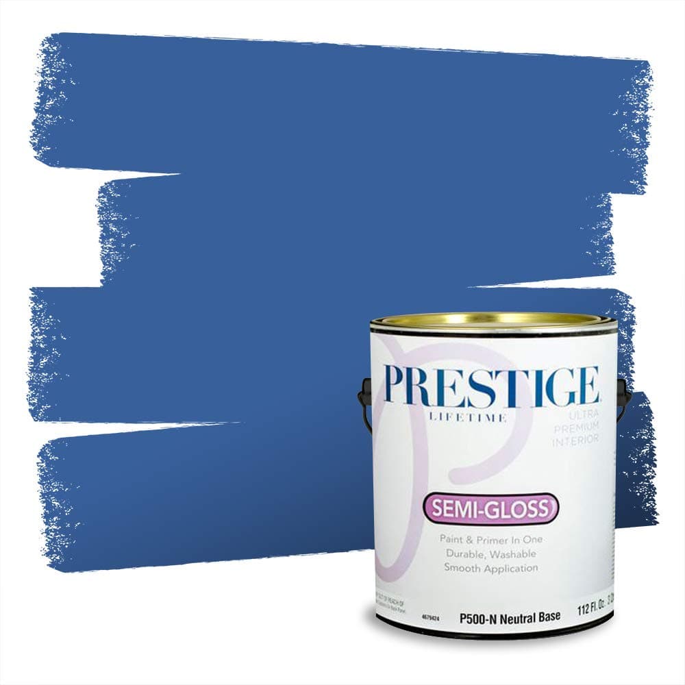PRESTIGE Paints Interior Paint and Primer In One, 1-Gallon, Semi-Gloss, Comparable Match of Valspar* Dewdrop* — view 1412