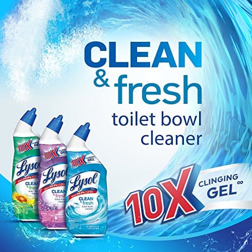 Lysol Toilet Bowl Cleaner Gel, For Cleaning and Disinfecting, Stain Removal, Forest Rain Scent, 24oz — view 2