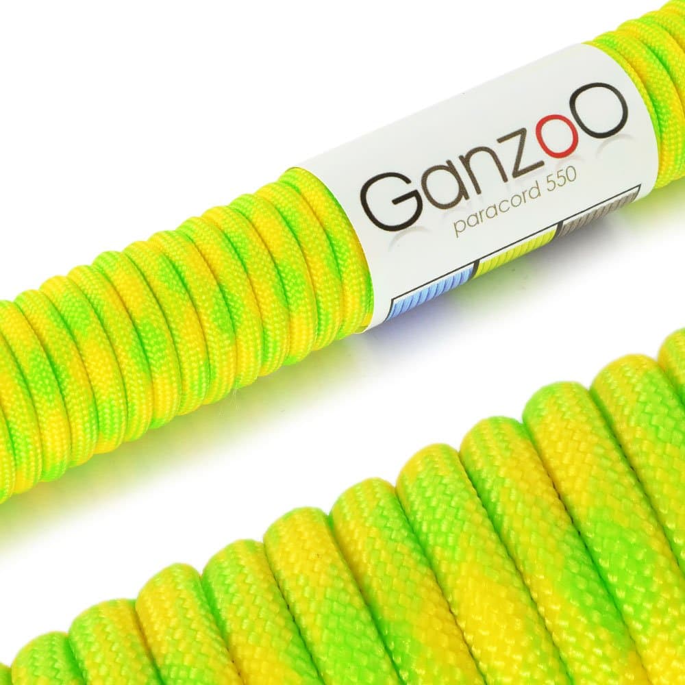 Ganzoo Paracord 550, Cuerda de 4 mm, 30 Metros, Poliéster, Tipo 3-7 Hilos Interiores, Correa de Perro Collar Pulsera, Camping Supervivencia y Cuerda Multiusos, Verde Oscuro — view 54