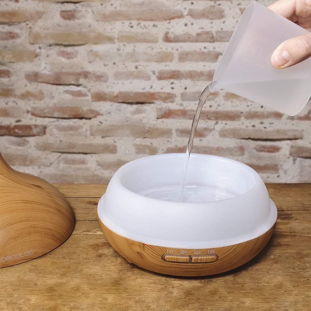 Cecotec Humidificador Ultrasónico y Difusor de Aromas con Temporizador Pure Aroma 300 Yang. 10 W, 300 ml, Temporizador hasta 6 horas, 7 Colores LED, Función Aromaterapia, Ultrasilencioso — view 4